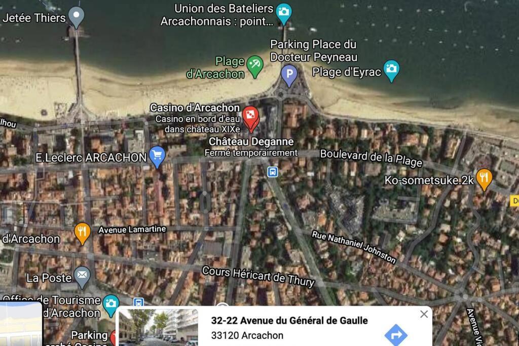 T2 Full Centre At 7 Min From The Beach アルカション エクステリア 写真